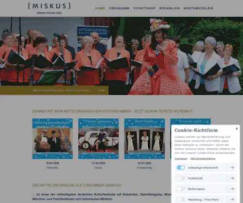Miskus.de(Mittelsächsischer Kultursommer) Screenshot