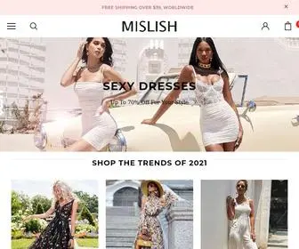 Mislish.com(Shop The Trendy Fashion Cheap Dresses And Women's Clothing Online) Screenshot