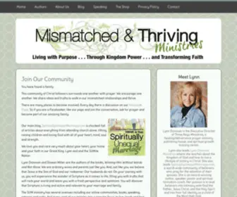 Mismatchedandthriving.com(Join Our Community) Screenshot