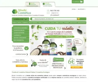 Misohicosmetica.com(Cosmética Natural Online) Screenshot