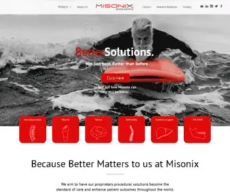 Misonix.com(Home) Screenshot