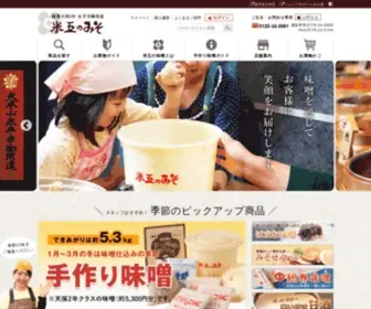 Misoya.com(大本山永平寺御用達 米五) Screenshot