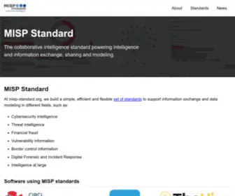 Misp-Standard.org(MISP Standard) Screenshot