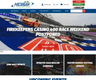 Mispeedway.com(Michigan International Speedway) Screenshot