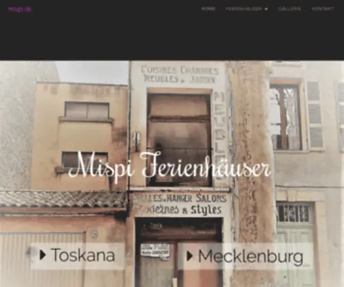 Mispi.de(Mispi Ferienhäuser) Screenshot