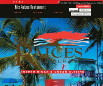 Misraicesteaneck.com(Mis Raices Restaurant) Screenshot