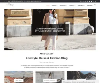 Miss-Classy.com(Fashion, Reise & Lifestyle Blog) Screenshot