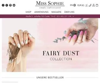 Miss-Sophies.de(Miss Sophie selbstklebende Nagelfolien) Screenshot