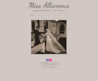 Missallaneous.com(Handcrafted bridal accessories) Screenshot