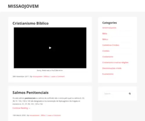 Missaojovem.org(Missão) Screenshot