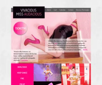 Missaudacious.com(Vivacious Miss Audacious) Screenshot