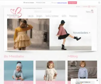 Missbaby.com(Tienda de ropa de niños y moda infantil online) Screenshot