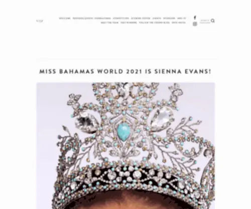 Missbahamas.net(Miss Bahamas Organization) Screenshot