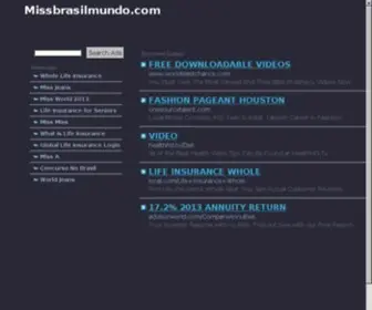 Missbrasilmundo.com(Miss Mundo Brasil) Screenshot