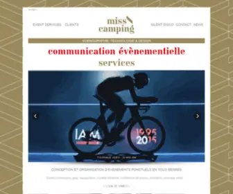 Misscamping.com(Lausanne, Switzerland) Screenshot