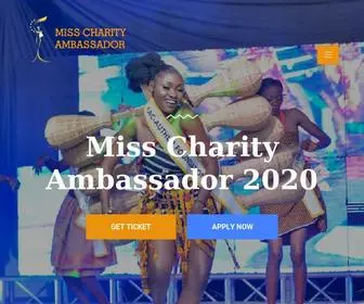 Misscharityambassador.com(Miss Charity Ambassador) Screenshot