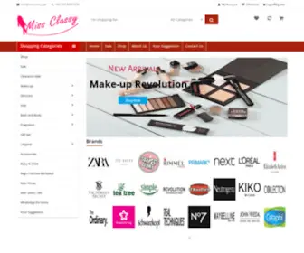 Missclassy.pk(Best Cosmetics Products online in Pakistan) Screenshot