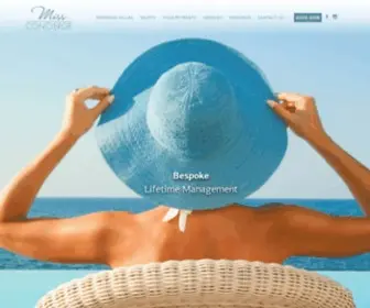 Missconcierge.gr(Miss Concierge offers Luxury Concierge Services in Mykonos) Screenshot