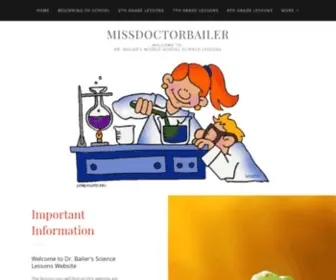 Missdoctorbailer.com(Middle School science lessons (6) Screenshot
