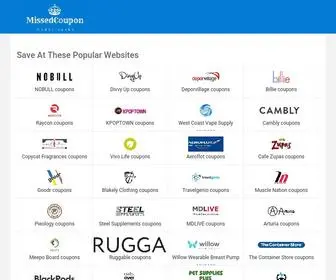 Missedcoupon.com(Enjoy Shopping By Saving) Screenshot