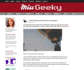 Missgeeky.com(Miss Geeky) Screenshot