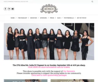 Missindiadc.com(Miss India DC 2021) Screenshot