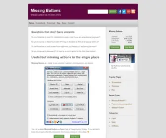 Missing-Buttons.com(Missing Buttons) Screenshot