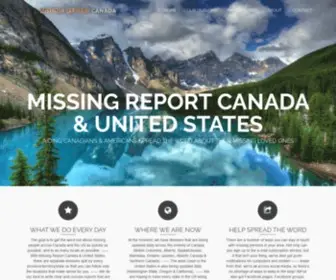 Missing.report(Aiding Canadians & Americans spread the word about their missing loved ones) Screenshot