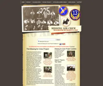 Missingaircrew.com(The Web site) Screenshot