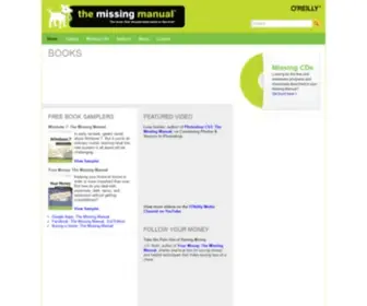 Missingmanuals.com(Missing Manuals) Screenshot