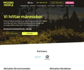 Missingpeople.se(Missing People Sverige) Screenshot