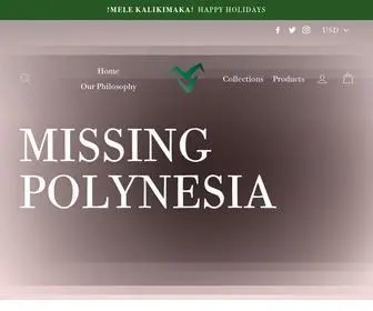 Missingpolynesia.com(Missing Polynesia) Screenshot