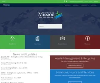 Mission.ca(The official website of the District of Mission) Screenshot