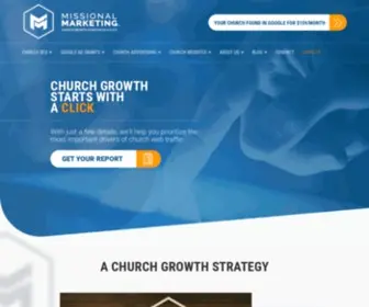 Missionalmarketing.com(Missional Marketing builds church websites and) Screenshot