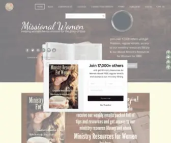 Missionalwomen.com(Missional Women) Screenshot