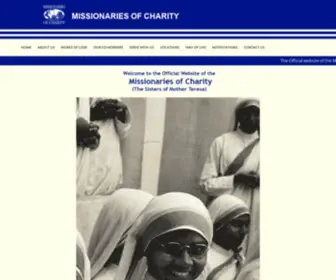 Missionariesofcharity.org(MOTHER TERESA) Screenshot