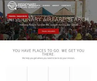 Missionaryairfaresearch.com(Helping People Spread the Gospel Across the Globe) Screenshot