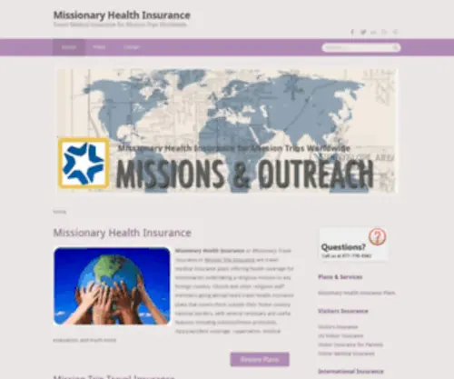 Missionaryhealthinsurance.net(Missionaryhealthinsurance) Screenshot