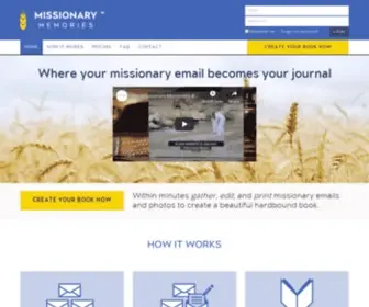 Missionarymemories.com(Missionary Memories) Screenshot