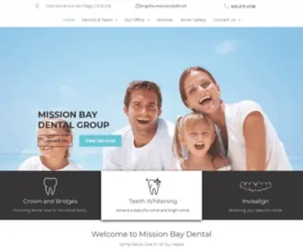 Missionbaydentalcare.com(Mission Bay Dental Group) Screenshot