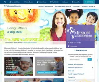 Missionchildrens.org(Mission Children's Hospital) Screenshot