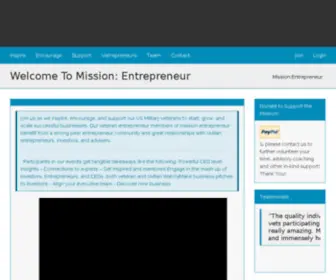 Missionentrepreneur.org(Mission Entrepreneur) Screenshot