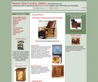 Missionerafurniture.com(Mission Style Furniture Craftsman Mission Style Furniture Arts & Crafts Stickley Style Mission Oak Craftsman Furniture and Mission furniture Accessories) Screenshot