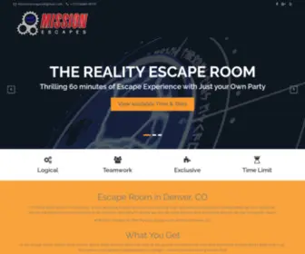 Missionescapes.com(Escape Room in Denver) Screenshot