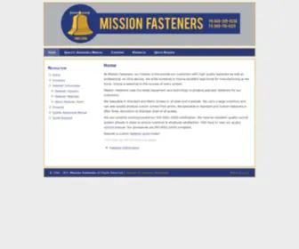 Missionfasteners.com(Mission Fasteners) Screenshot