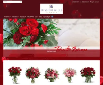 Missionhillsflorist.com(San Diego Florist) Screenshot