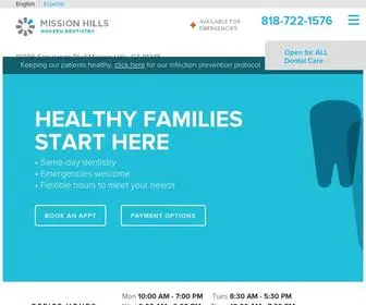 Missionhillsmoderndentistry.com(Dentist Office in Mission Hills) Screenshot