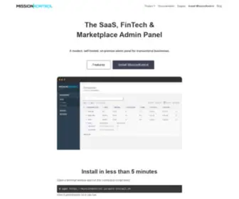 Missionkontrol.io(Modern Admin Panel For Transactional Businesses) Screenshot