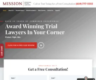 Missionlegalcenter.com(Experienced Trial Lawyers) Screenshot