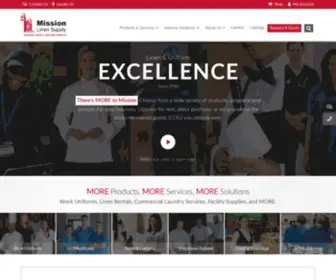 Missionlinen.com(Mission Linen) Screenshot